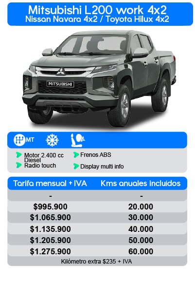 Mitsubishi L200 Vehículos, Kilometraje 30.000km - 50.000km para la venta,  Chile 